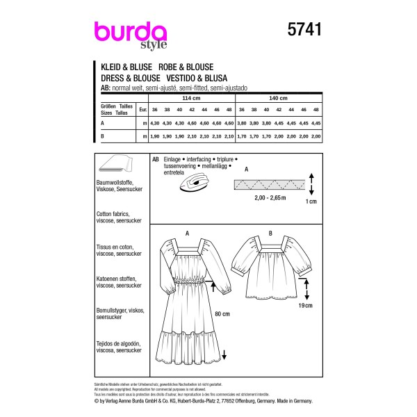 5741 Robe & Blouse