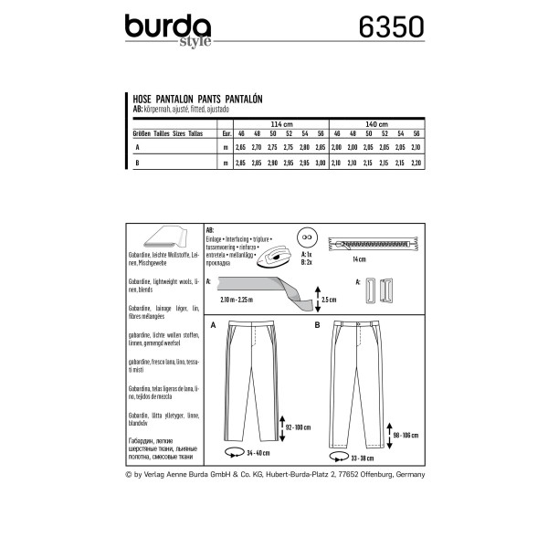 6350 Pantalon Homme