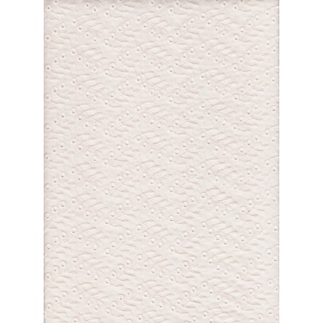 Broderie batista écrue