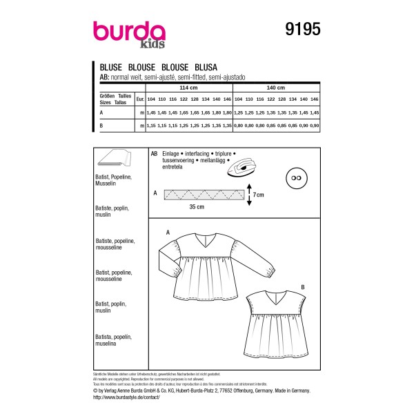 9195 Blouse Enfant