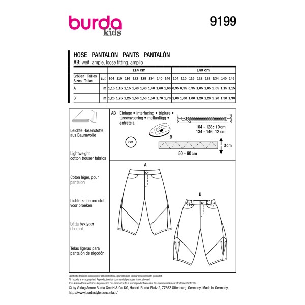 9199 Pantalon Enfant