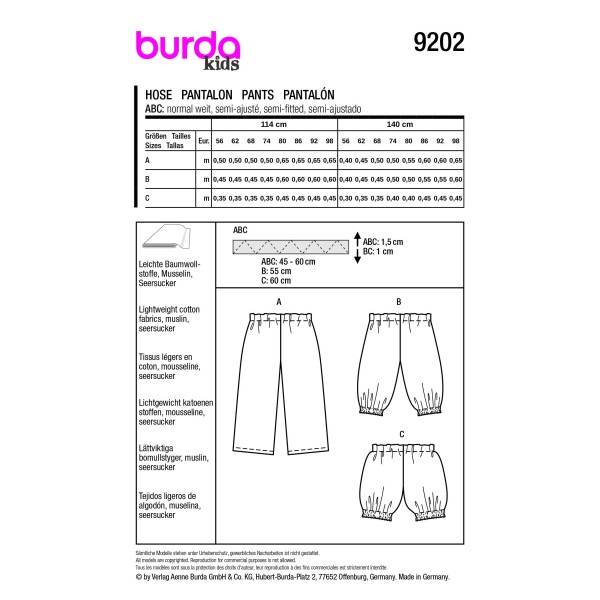 9202 Pantalon Enfant
