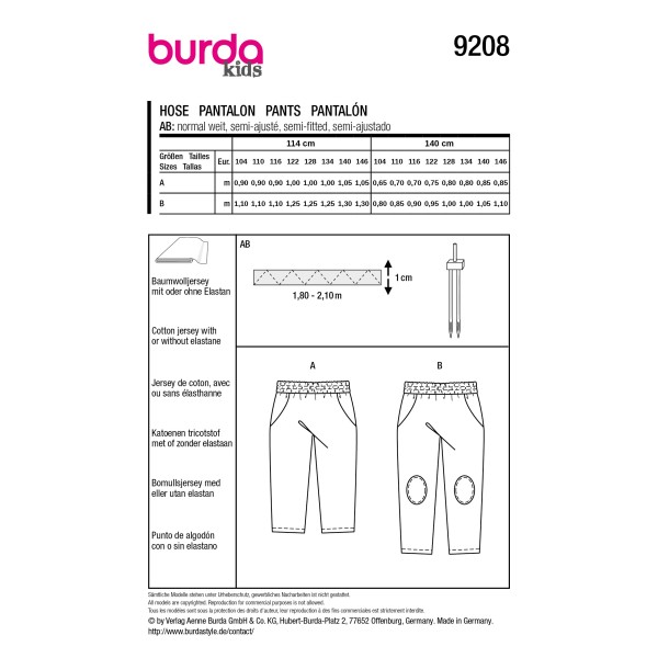 9208 Pantalon Enfant