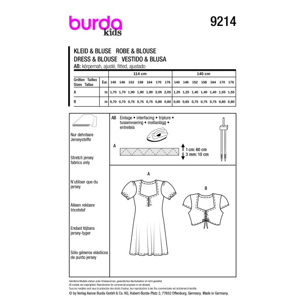 9214 Robe & Blouse Enfant
