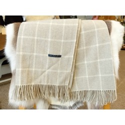 Plaid Shetland Ficelle