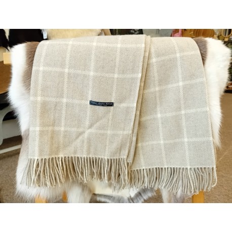 Plaid Shetland Ficelle