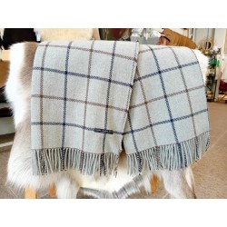 Plaid Shetland Gris