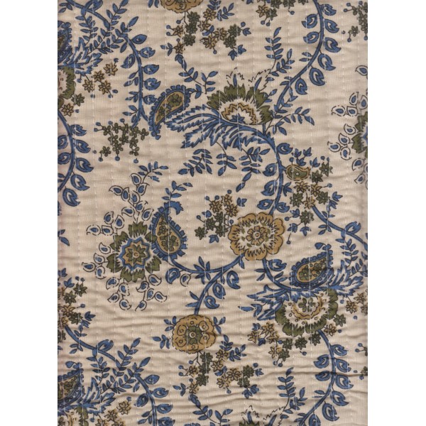 tissu artisanal Indien Matelassé