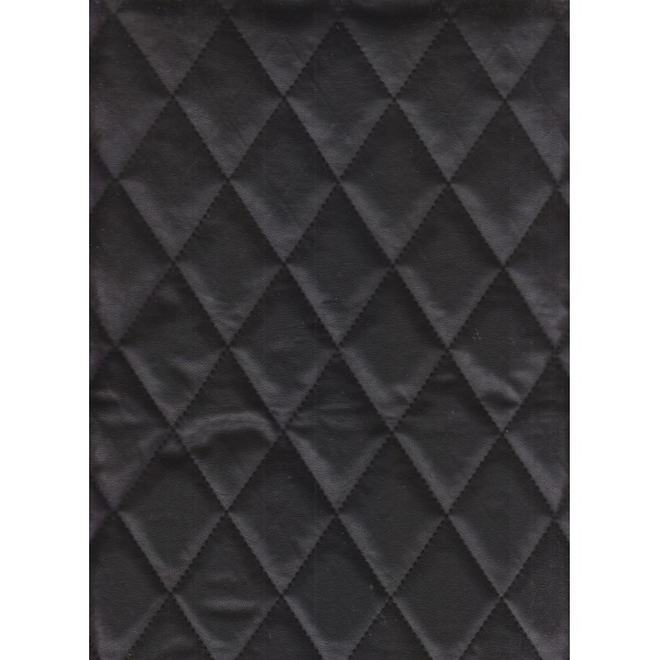 simili noir matelassé