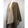 Cape double face - Zinc & ficelle