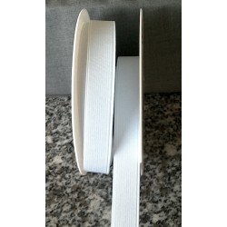 Élastique - Côtelé blanc - 20 mm