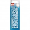 Boutons pression - Bleu clair