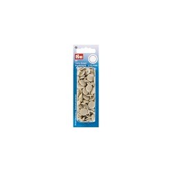 Boutons pression - Beige
