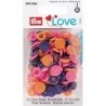 Boutons pression - Mélange multicolore