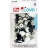 Boutons pression - Mélange multicolore classique
