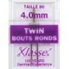 Aiguille machine double bouts ronds - 80 - 4.0 mm