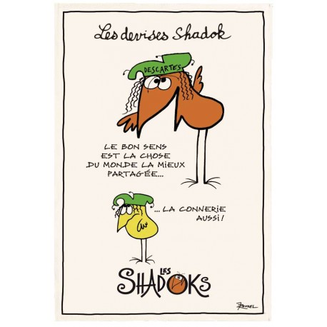 Torchon Les Shadoks -bon sens