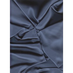Satin extensible - gris perle