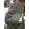 Plaid sofa cayenne celadon