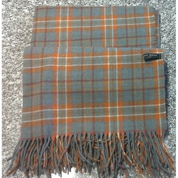 Plaid sofa cayenne celadon