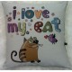 Coussin - I love my cat