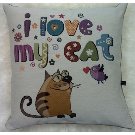 Coussin - I love my cat