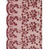Dentelle festonnée - Rouge Hermès