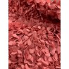 Tulle brodé Fleurs roses
