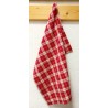 Torchon Carreau Lewis rouge