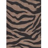 Zèbre sur toile coloris jute