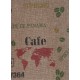 Café sur toile coloris jute