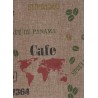 Café sur toile coloris jute