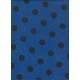 Pois noir fond bleu