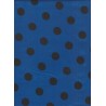 Pois noir fond bleu