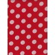 Pois blanc fond ropuge