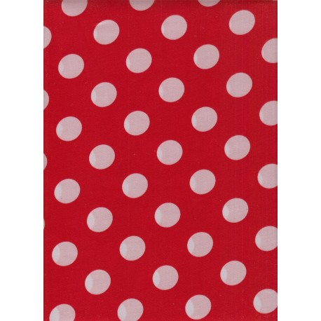 Pois blanc fond ropuge