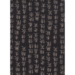 Texte japonais noir