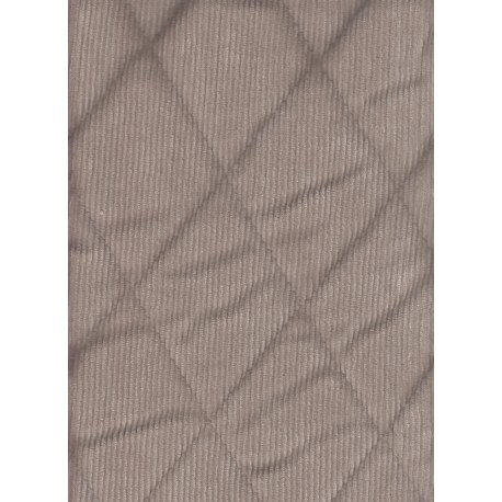 velours matelassé sable