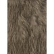 Fausse fourrure unie Marron