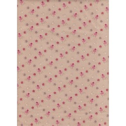 1693 ficelle fleurs bordeaux