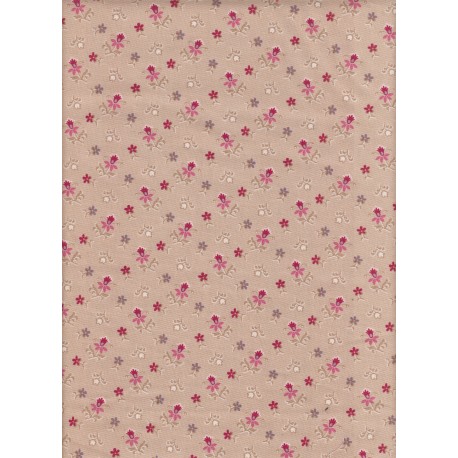 1693 ficelle fleurs bordeaux