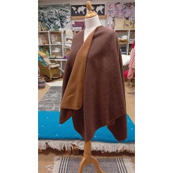 Cape double face - Choco & Caramel