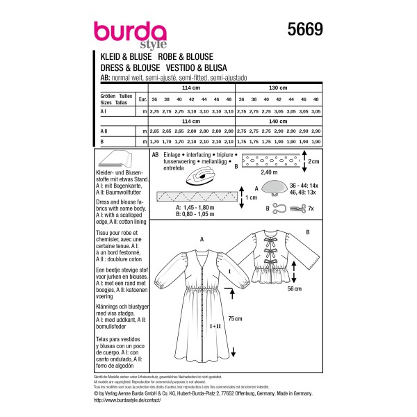 5669 Robe & Blouse